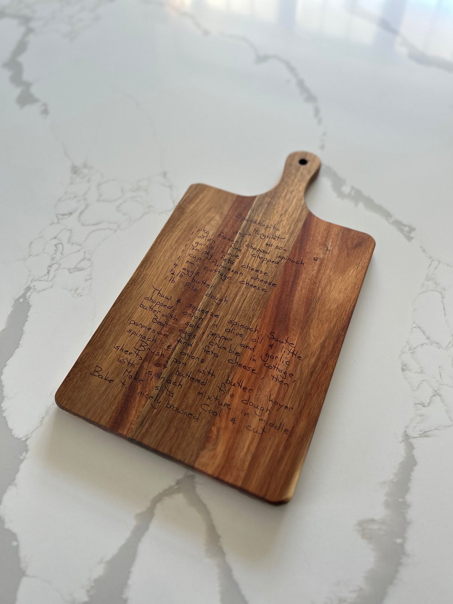 Custom Engraved Recipe Board