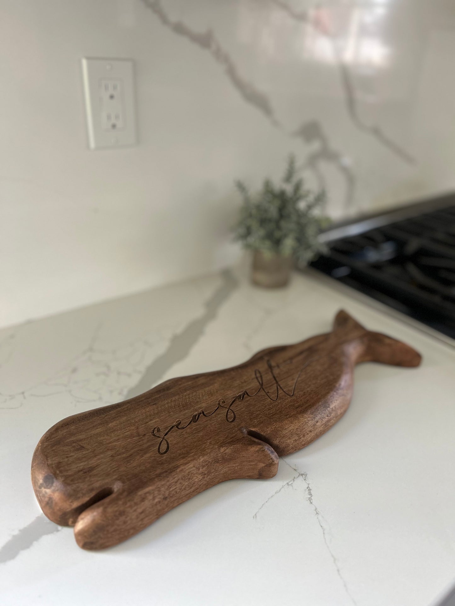 Custom Engraved Whale Dish