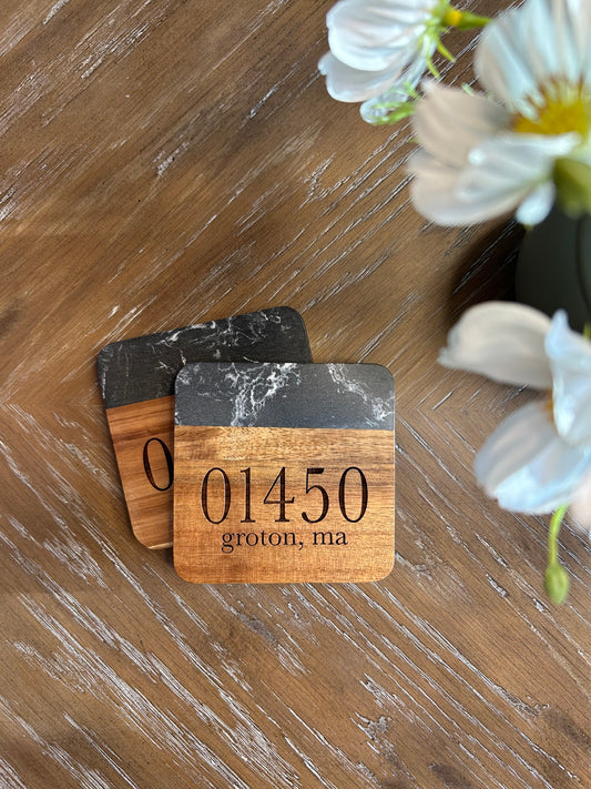 Custom Engraved Wood Coasters