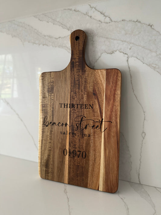 Custom Engraved Acacia Board