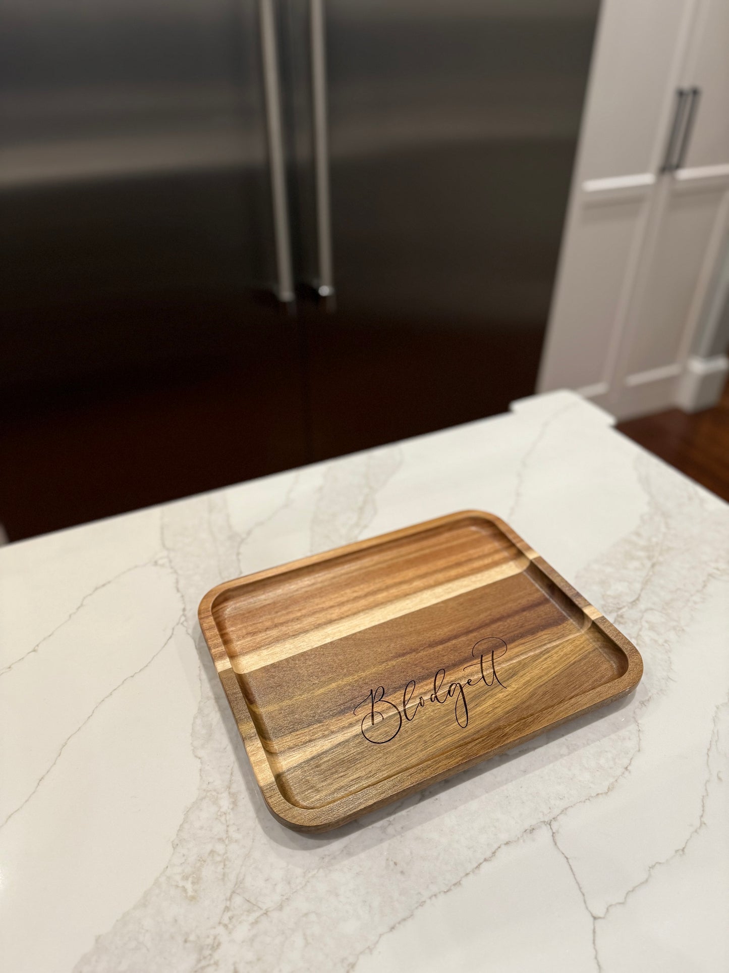 Custom Engraved Charcuterie Board with Lid