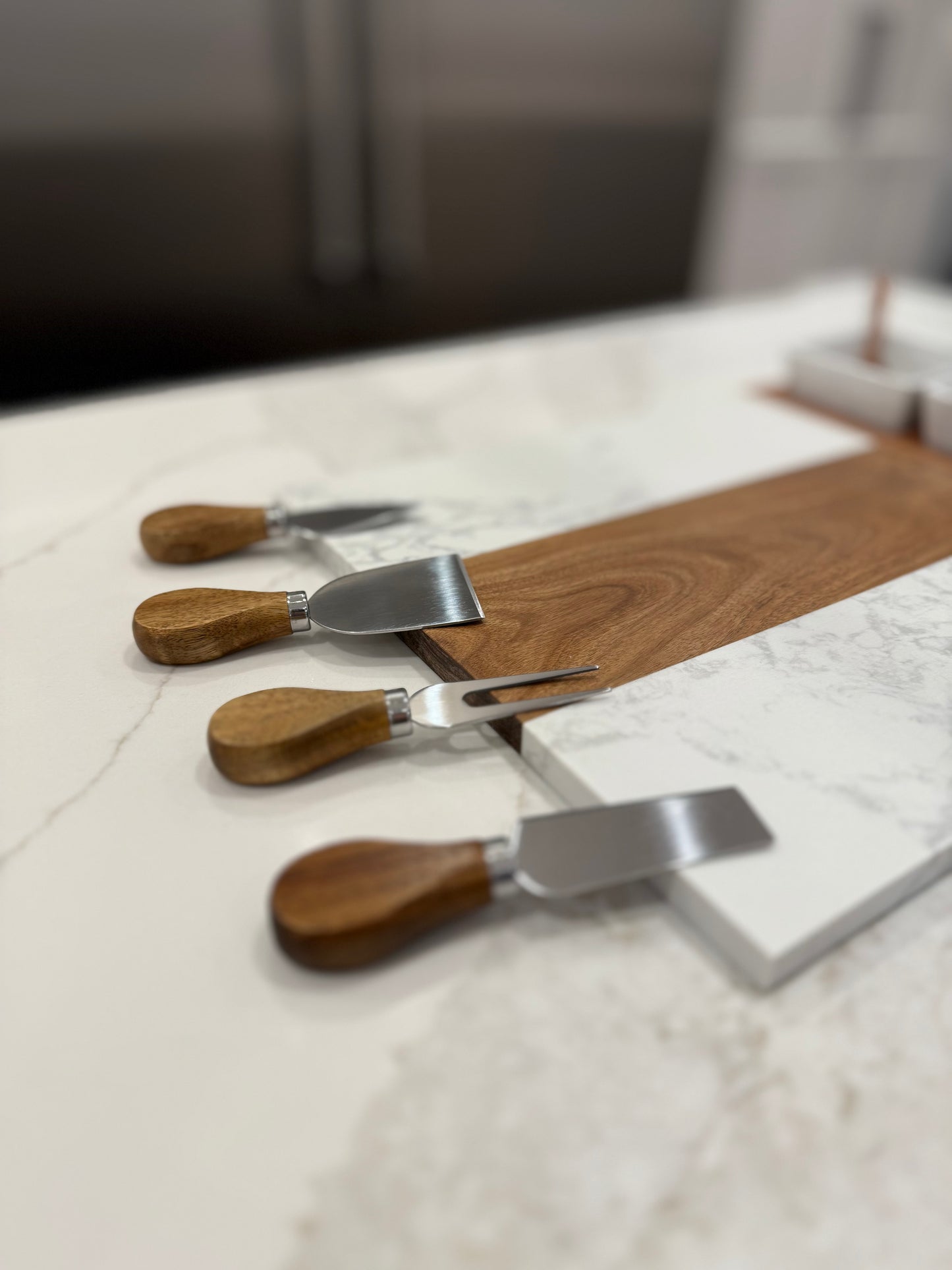 Marble Charcuterie Board Set